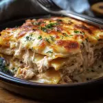 Lasagna de Pollo y Champiñones