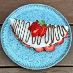 Tapioca de Nutella e morango