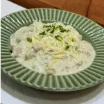 NHOQUE DE BATATA AO MOLHO BRANCO
