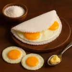Tapioca com dois Ovos