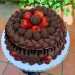 Triple chocolate con fresas