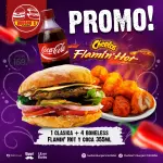 Clasica flamin hot 4 boneless + coca