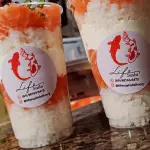 MINI SUSHI CUP SALMAO E CAMARÃO