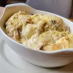 PAN GRATINADO POLLO CHAMPIÑONES