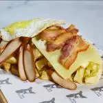 Salchipapa Bacon
