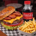 HAMBURGUESA QUEEN-COMBO🍔🍟🥤
