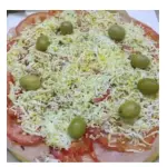 Pizza napolitana-jamón-Huevo
