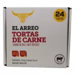 El Arreo Beef Tortas 24 Units 75 g