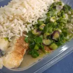 Merluza con Verdeo y Arroz