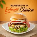 🍔Hamburguesa The Extreme Clasica 🕯