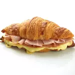 Croissant de jamón y queso