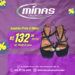 Sandália Preta S/Bloco RF:6454123