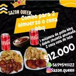 Combo para 2 de almuerzo o cena