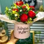 Box flower 10 rosas