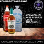 Botran 8 años + Coca cola + Hielo