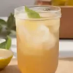Chá mate batido com fruta