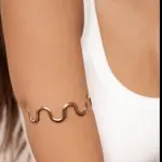Accesorio para brazo ondulado dorado