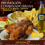POLLO ENTERO BRASA + CHAUFA + GASEOS