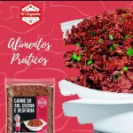Carne do sol desfiada