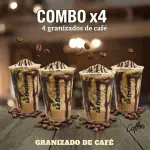 Combo parche X4 granizados de café