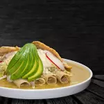 Enchiladas con pechuga asada