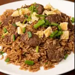 Arroz chaufa carne