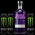 Absolut c/ 3 monster