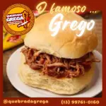 Grego Pernil Pão de Hamburguer