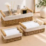 Cestas organizadoras asas madera