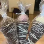 cone recheado ninho e morango