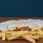Milanesa Casera Napolitana c/ fritas