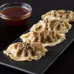 GYOZAS DE POLLO Y VEGETALES AL VAPOR