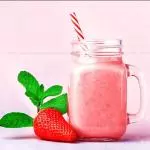 Milkshake de Whey de Morango