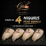 4 Unidade de Niguiri de Peixe Branco