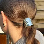 Metal hair silver 005