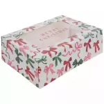 Caja c/visor Navidad Lazos Unid