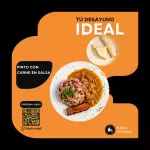 Gallo Pinto de Carne en Salsa