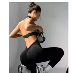 Enterizo de tira en la espalda negro