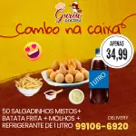 Combo lanche na caixa.