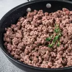 Porcion de carne molida