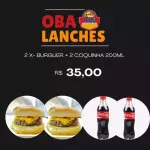 2 X BURGUER + 2 COQUINHA 200ML