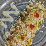 Tiradito de maiz desgranado
