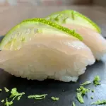 Niguiri de peixe branco 5 unid