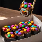Hossomaki chocolate com confete