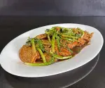 Pollo con jengibre y cebollina