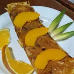 PANQUEQUE RELLENO DURAZNO, MANJAR