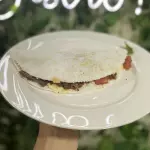 Tapioca carne assada