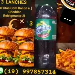 3X TUDO DUPLO +FRITAS +Frutuba2L