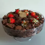 Taça de Brownie com Nutella