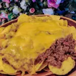 Nachos "mediano" CARNE Y QUESO
